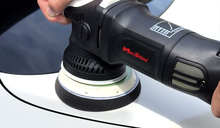 Machine polishing paint correction